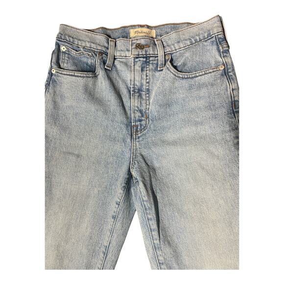 Madewell Perfect Vintage Crop Jeans Women’s 27 High Rise Light Wash Distressed - Picture 5 of 9